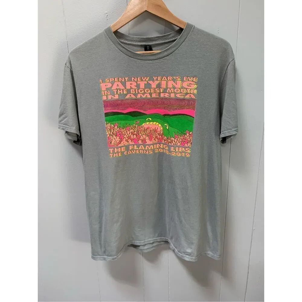 The Flaming Lips New Years Eve The Caverns 2018-2019 Show Concert Tee Large